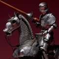 Armure équestre gothique du XVe siècle argent