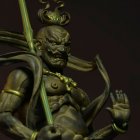 Revoltech Kongo Rikishi Agyo Wood Ver. - Takeya Style