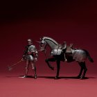 Revoltech Armure équestre gothique du XVe siècle argent - ND